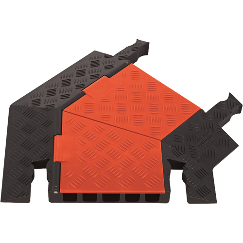 Protecteur de c&acirc;ble pour usage g&eacute;n&eacute;ral &agrave; 5 canaux Guard Dog, virage &agrave; droite WestPier