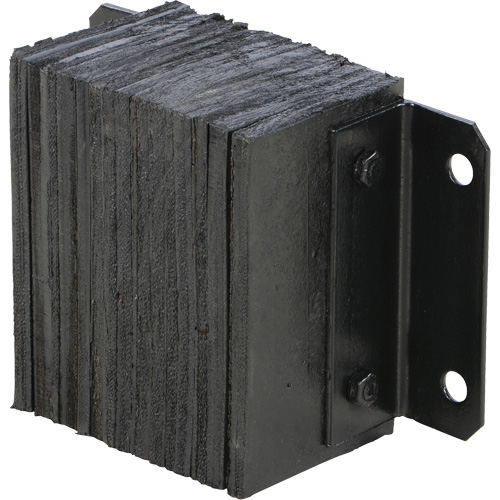 Laminated Dock Bumper, Horizontal, Rubber, 12" W x 6" D x 10" H WestPier