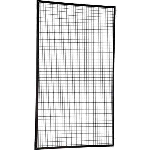 Adjustable Perimeter Guard Panel, 8' H x 5' W, Black WestPier