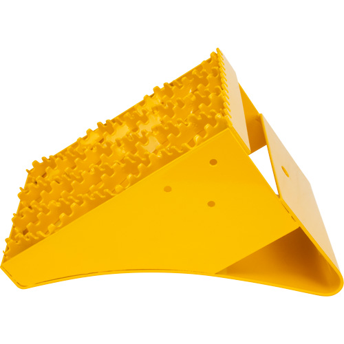 Ice Chocks, Steel, Yellow, 8-1/16" W x 10-5/8" D x 8-13/16" H WestPier