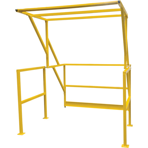 Barri&egrave;re de s&eacute;curit&eacute; pour mezzanine, 70" lo x 77" ha, 78" &eacute;lev&eacute;e, Jaune WestPier