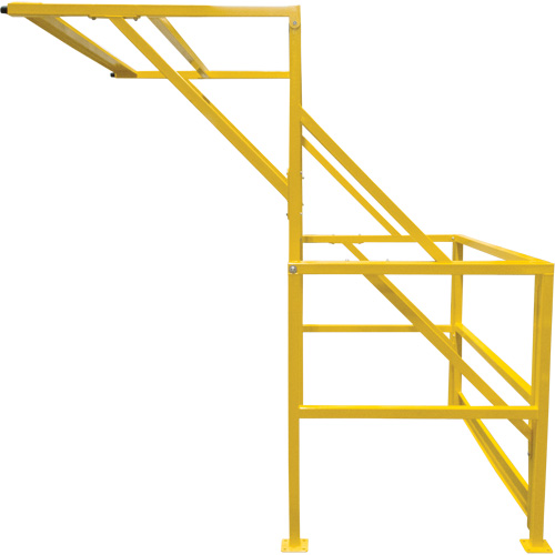 Barri&egrave;re de s&eacute;curit&eacute; pour mezzanine, 70" lo x 77" ha, 78" &eacute;lev&eacute;e, Jaune WestPier