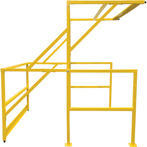 Barri&egrave;re de s&eacute;curit&eacute; pour mezzanine, 70" lo x 77" ha, 78" &eacute;lev&eacute;e, Jaune WestPier