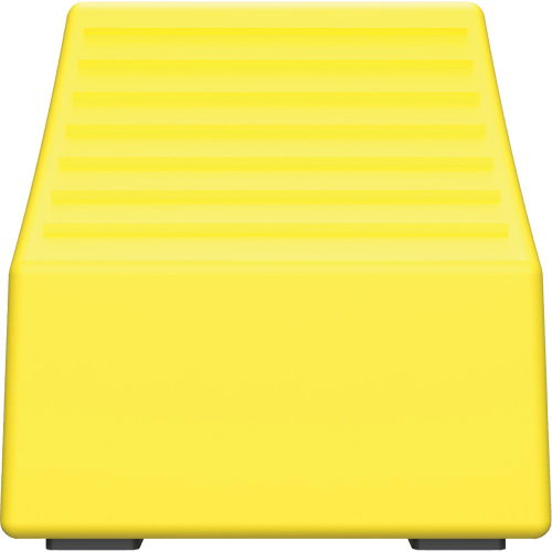 Checkers Safety Heavy-Duty Ultra Class Mining Wheel Chock, HDPE, Yellow, 14-1/2" W x 17-1/2" D x 16" H WestPier