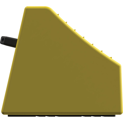 Checkers Safety Heavy-Duty Ultra Class Mining Wheel Chock without Bracket, HDPE, Yellow, 14-1/2" W x 17-1/2" D x 16" H WestPier
