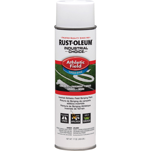 Peinture pour traçage de ligne pour terrain de gymnastique Industrial Choice AF1600, Blanc, 17 oz, Canette a&eacute;rosol WestPier