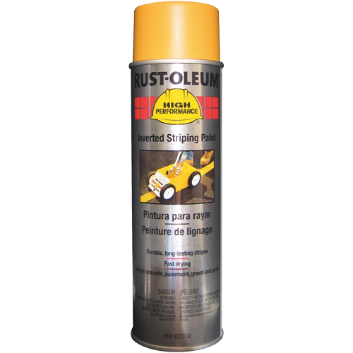 High Performance 2300 System Inverted Striping Spray Paint, Yellow, 18 oz., Aerosol Can WestPier
