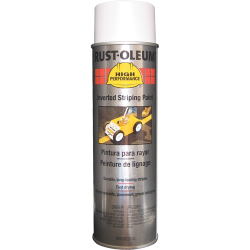Peinture de traçage en a&eacute;rosol syst&egrave;me 2300 haute performance applicable en position invers&eacute;e, Blanc, 18 oz, Canette a&eacute;rosol WestPier