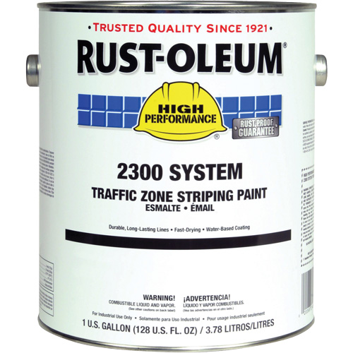 Peinture pour traçage de ligne pour zone de circulation System 2300, Jaune, 5 gal., Gallon WestPier