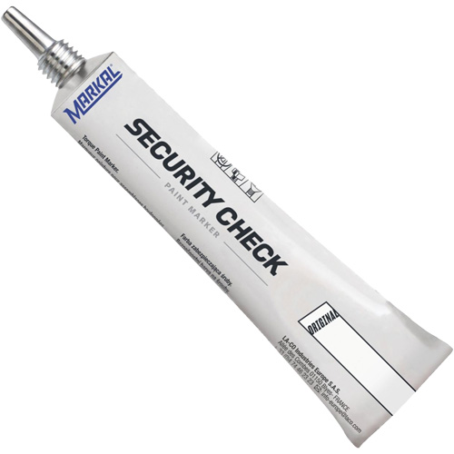 Marqueur de peinture de contr&ocirc;le de s&eacute;curit&eacute;, 1,7 oz, Tube, Blanc WestPier