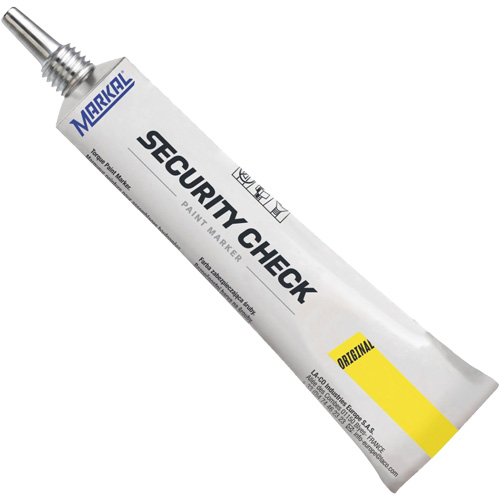 Security Check Paint Marker, 1.7 oz., Tube, Yellow WestPier