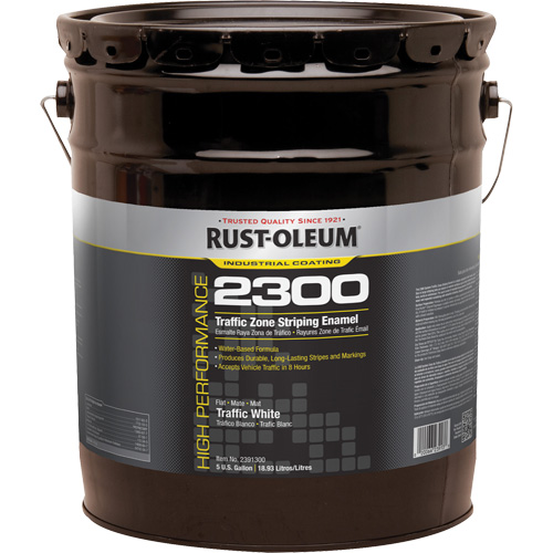Peinture pour traçage de ligne invers&eacute;e Syst&egrave;me 2300 &agrave; haut rendement, Blanc, 5 gal., Seau WestPier