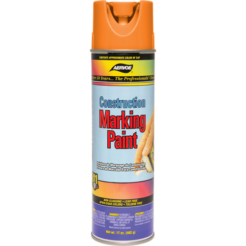 Peinture de marquage de construction, 17 oz, Canette a&eacute;rosol WestPier