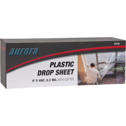 Drop sheet, 400' L x 9' W, Plastic WestPier
