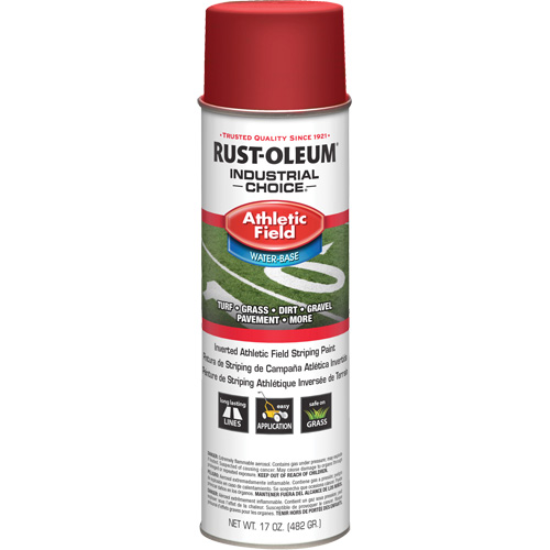 Peinture de lignage pour terrains de sport AF1600, Rouge, Canette a&eacute;rosol WestPier