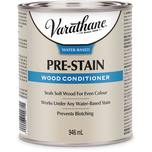 Conditionneur de bois &agrave; base d'eau de premi&egrave;re qualit&eacute; Varathane, 946 ml, Transparent, Transparent WestPier
