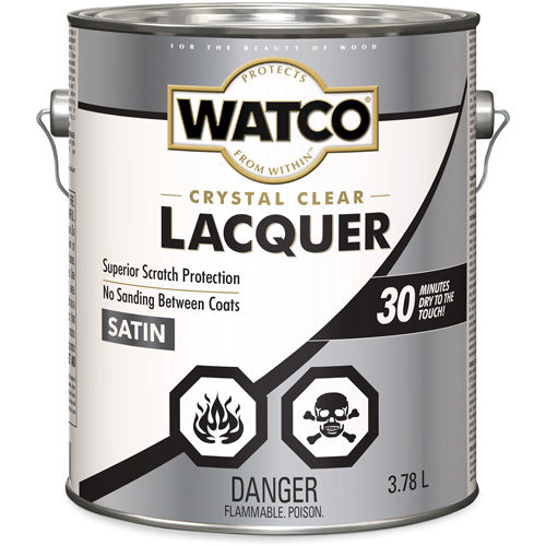 Laque pour bois Watco, 3,78 L, Transparent, Satin WestPier