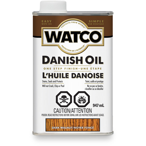 Huile danoise Watco, 947 ml, Noyer fonc&eacute;, Transparent WestPier
