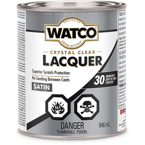 Laque pour bois Watco, 946 ml, Transparent, Satin WestPier