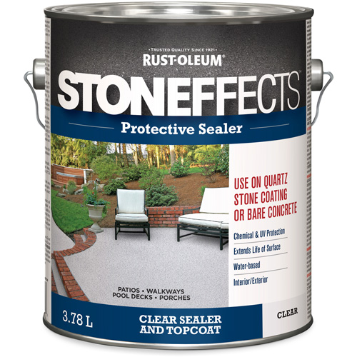 Produit d'&eacute;tanch&eacute;ifi&eacute; protecteur pour b&eacute;ton Stoneffects, 3,78 L, &agrave; l'eau, Transparent, Transparent WestPier