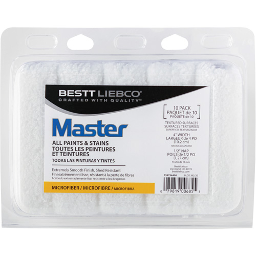 Couvre-rouleau en microfibre Master, Nap 13 mm (1/2"), 101,6 mm (4") l WestPier