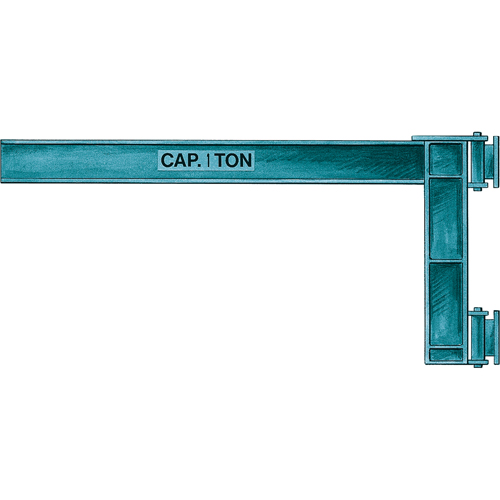 Wall Jibs, I Beam, 3" Flange Width, 1000 lbs. (0.5 tons) Capacity WestPier