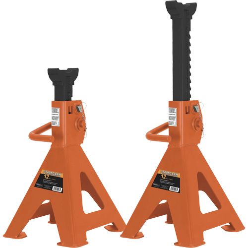 872B B&eacute;quilles de cric, Poign&eacute;e/rochet verrouillable, Capacit&eacute; de 12 tonne(s), 19-1/4" - 28-1/3" h WestPier