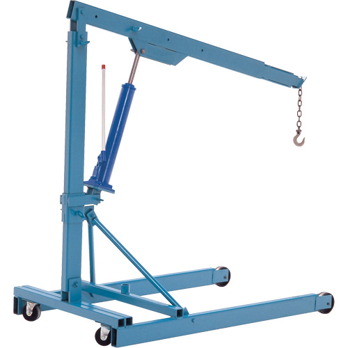 Portable Floor Cranes, 8' Lift, 1000 lbs. (0.5 tons), 70-1/2" Arm, 69-1/4" H WestPier
