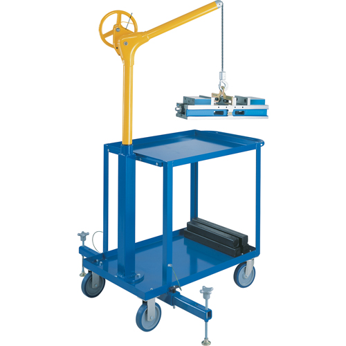 Tall Industrial Lifting Device with Mobile Cart, 500 lbs. (0.25 tons) Capacity WestPier
