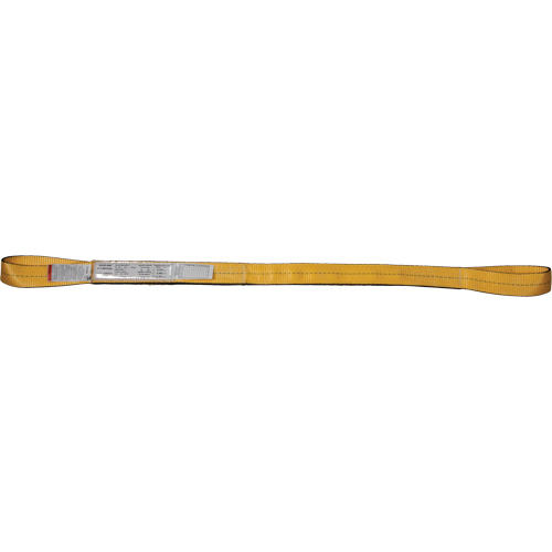 Nylon Slings, Double Ply, Double Eye, Type 3, 1" W x 3' L, 3100 lbs. Vertical Load Limit WestPier