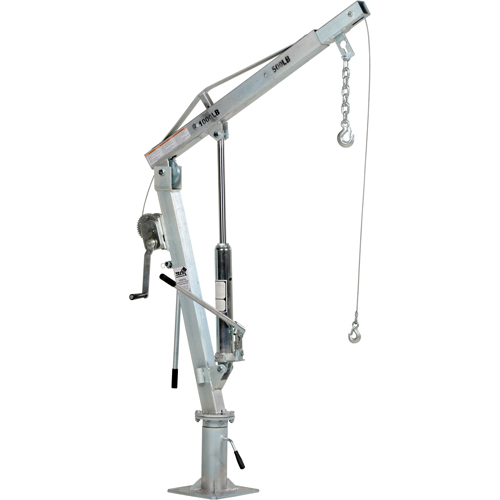 Winch Operated Truck Jib Crane, 500 lbs. (0.25 tons) Capacity, 99" Max. Clearance WestPier