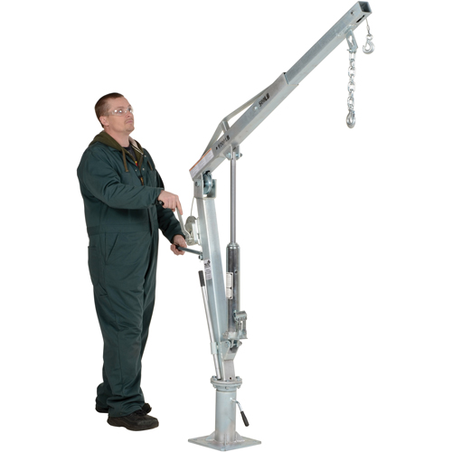Winch Operated Truck Jib Crane, 500 lbs. (0.25 tons) Capacity, 99" Max. Clearance WestPier