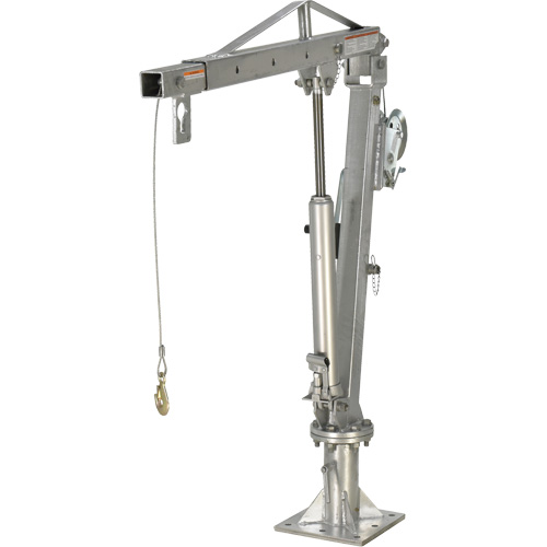 Winch Operated Truck Jib Crane, 1000 lbs. (0.5 tons) Capacity, 97" Max. Clearance WestPier