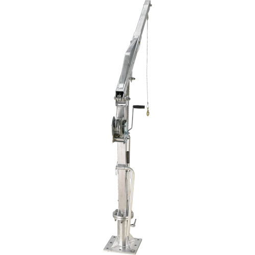 Winch Operated Truck Jib Crane, 1000 lbs. (0.5 tons) Capacity, 97" Max. Clearance WestPier