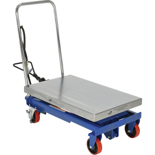 Pneumatic Hydraulic Scissor Lift Table, Steel, 32-1/2" L x 19-3/4" W, 1000 lbs. Cap. WestPier