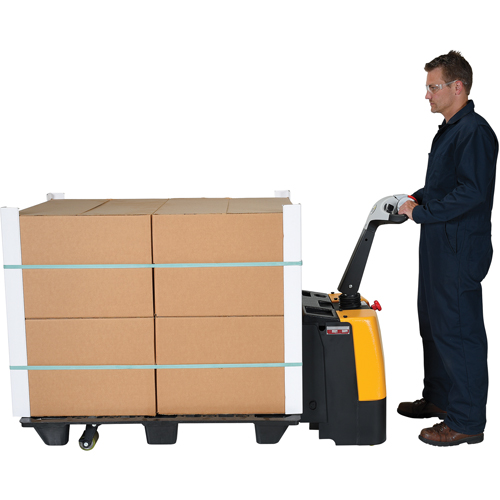 Fully Powered Electric Pallet Truck, 3000 lbs. Cap., 47" L x 25" W WestPier