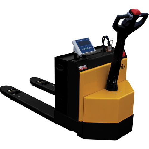 Fully Powered Electric Pallet Truck With  Scale, 4500 lbs. Cap., 48" L x 30.25" W WestPier