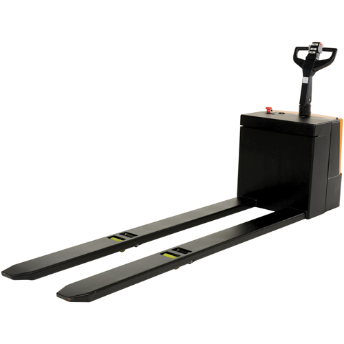 Transpalette &eacute;lectrique motoris&eacute; a/plateforme &agrave; conducteur debout, Capacit&eacute; 4500 lb, 96" lo x 30" la WestPier