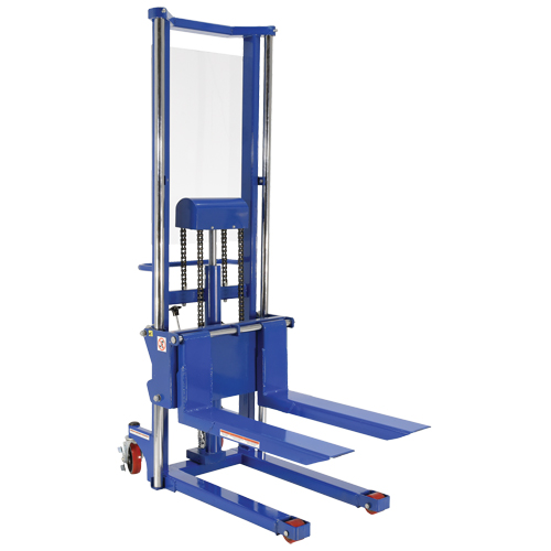 Hefti-Lift Load Stacker, Foot Pump Operated, 1500 lbs. Capacity, 63" Max Lift WestPier