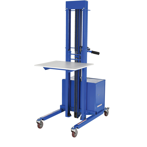 Quick Lift Stacker, Electric Operated, 400 lbs. Capacity, 57" Max Lift WestPier
