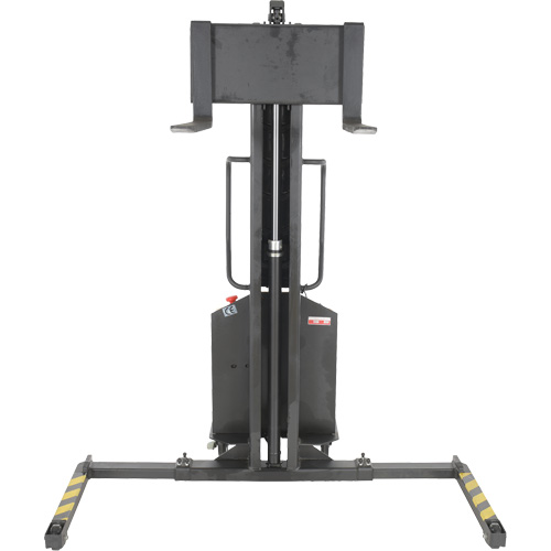 Narrow Mast Powered Lift Stacker, Electric Operated, 1000 lbs. Capacity, 63" Max Lift WestPier