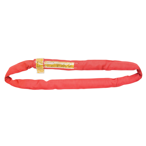 &eacute;lingue de levage en polyester ronde, Rouge, 3" la x 10' lo, 14 000 lb Charge verticale WestPier