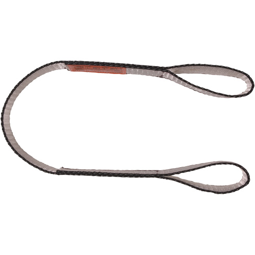 Polyester Web Sling, Double Ply, Double Eye, Type 3, 4" W x 6' L, 11000 lbs. Vertical Cap. WestPier
