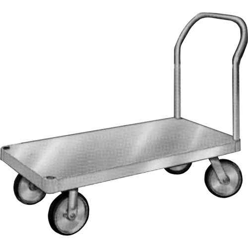 Aluminum Platform Truck, 24" W x 36" L, 2000 lbs. Cap., Rubber Wheels WestPier