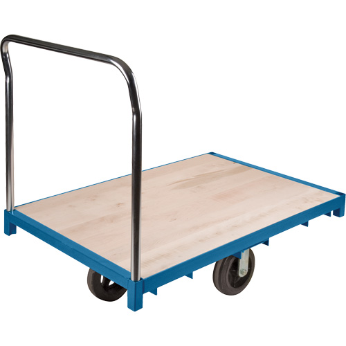 Chariot &agrave; plateforme robuste, 48" lo x 24" la x Capacit&eacute; 2000 lb, Roues en Caoutchouc WestPier