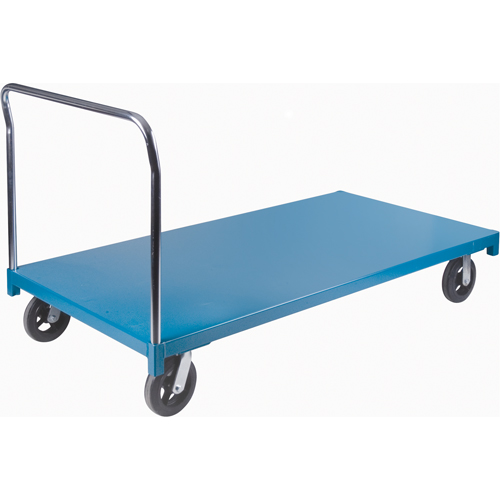 Chariot &agrave; plateforme robuste, 72" lo x 36" la x Capacit&eacute; 2000 lb, Roues en Caoutchouc WestPier