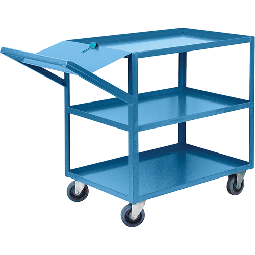 Order Picking Carts, 36" H x 24" W x 52" D, 3 Shelves, 1200 lbs. Capacity WestPier