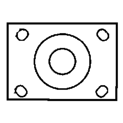 Total Locking Caster, Swivel with Brake, 6" (152.4 mm), Rubber, 450 lbs. (204 kg.) WestPier