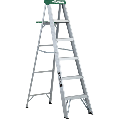 Commercial Duty Stepladders (2400 Series), 7', Aluminum, 225 lbs. Capacity, Type 2 WestPier