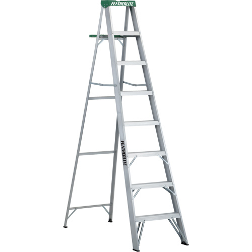 Commercial Duty Stepladders (2400 Series), 8', Aluminum, 225 lbs. Capacity, Type 2 WestPier
